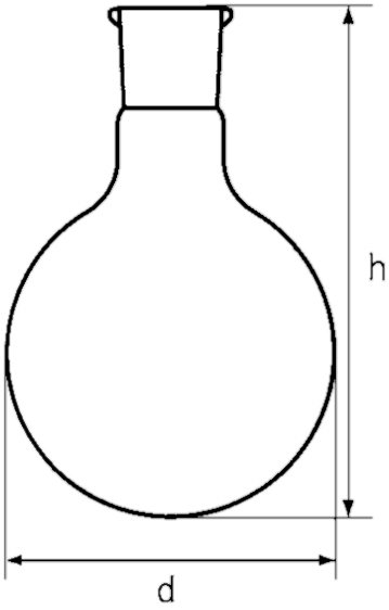 Rundkolben, Boro 3.3, NS 29/32, 500 ml