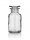 Rundschulterflasche, 50 ml, Weithals, Klarglas mit Schliffglasstopfen