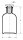 Rundschulterflasche, 100 ml, Enghals, Braunglas mit Schliffglasstopfen