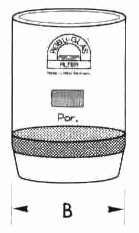Filtertiegel, Boro. 3.3, Por. 2, 30 ml, 30 mm Ø #20302
