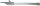 Skalpellgriff, Edelstahl, 160*13 mm Länge*Breite, mit Riegelsystem, Typ 4