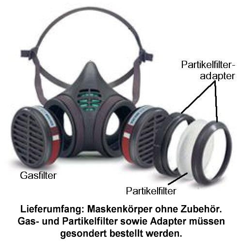 Moldex Atemschutzfilter Typ 8000 Maskenkörper, Größe S