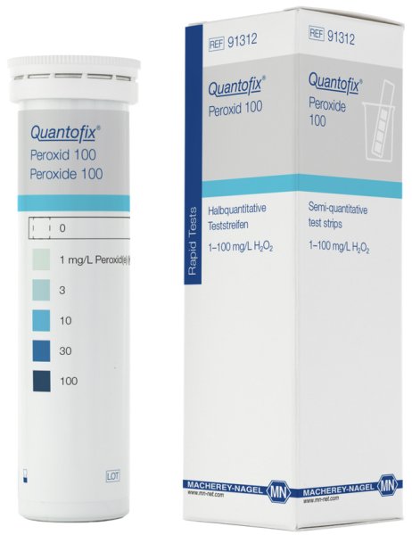 QUANTOFIX Peroxid 100; 0-100 mg/l, 100 Teststäbchen/Dose #91312