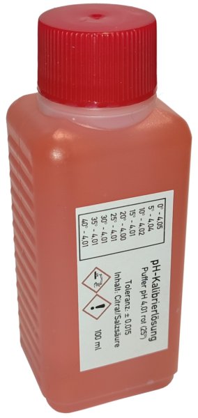 Pufferlösung pH 4,01, 100 ml Flasche