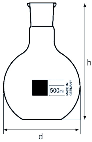 Stehkolben, Boro 3.3, NS 14/23, 50 ml